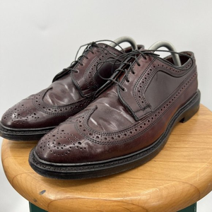 Allen‎ Edmonds 9097 MacNeil Men's 9.5 D Burgundy Shell Cordovan Long Wing Shoes